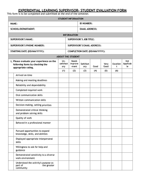 File:QEP Experiential Learning Supervisor Student Evaluation Form.pdf