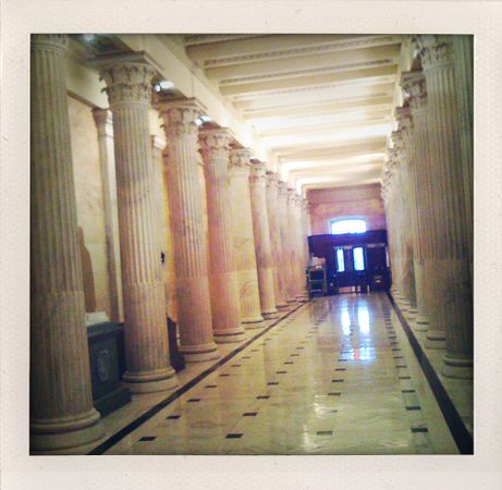 A hall in the capitol building.