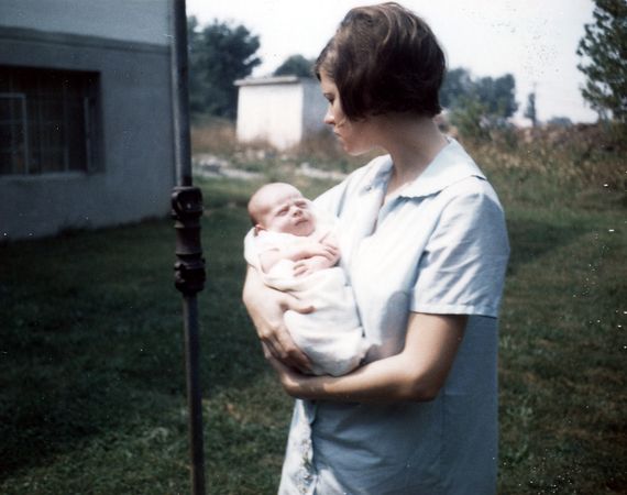 Another of Mom and me. I’ve always found this photo intriguing.